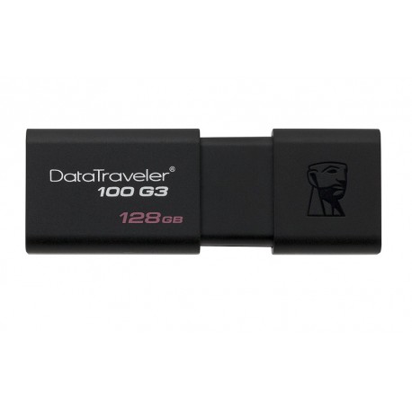 Kingston Memoria USB 3.0 DataTraveler 100 G3 128 GB Negro - Envío Gratuito
