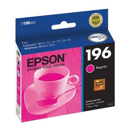 Epson Cartucho de tinta T196 Magenta - Envío Gratuito