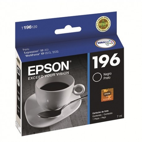 Epson Cartucho de tinta T196 Negro - Envío Gratuito
