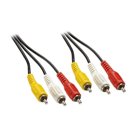 Insignia Cable video compuesto 1.8 mts Amarillo, Blanco y Rojo - Envío Gratuito