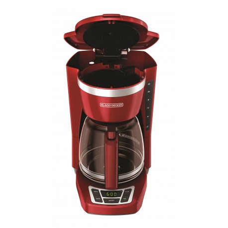 Black & Decker Cafetera programable capacidad de 12 tazas Rojo - Envío Gratuito