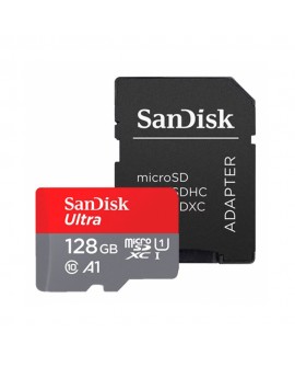 Sandisk Tarjeta Ultra MSD con adaptador A1 128GB Negro - Envío Gratuito