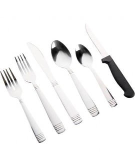 Gibson Cubiertos de acero 55 piezas Acero Inoxidable - Envío Gratuito