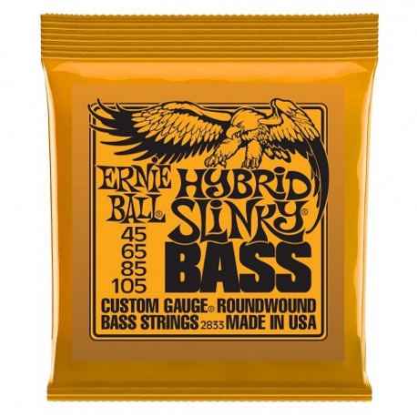 Ernie Ball Cuerda para bajo Hybrid Slinky 45-105 Naranja - Envío Gratuito