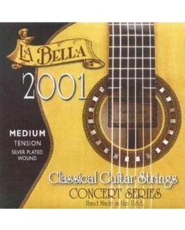 La Bella Cuerda para guitarra acústica 2001M Plata - Envío Gratuito