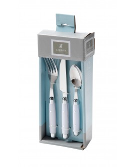 Gibson Cubiertos de acero con mango de plástico 12 piezas Acero Inoxidable - Envío Gratuito