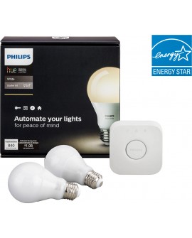 Philips Kit Hue white 9.5 watts A19 E26 Blanco - Envío Gratuito