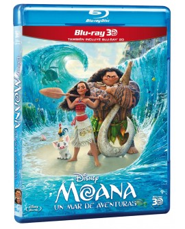 Moana: Un Mar de Aventuras (Blu-ray 3D/ Blu-ray) 2016 - Envío Gratuito