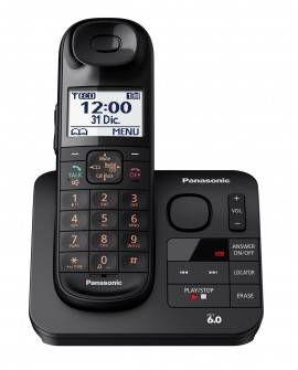 Panasonic Teléfono Inalámbrico TGL430 con identificador de voz Negro - Envío Gratuito