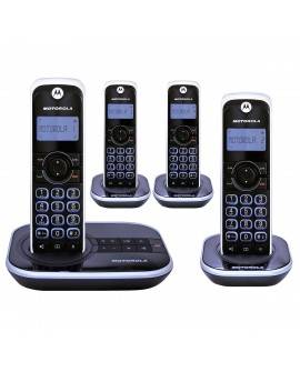 Motorola Teléfono inalambrico GATE4500CE-4 Negro - Envío Gratuito